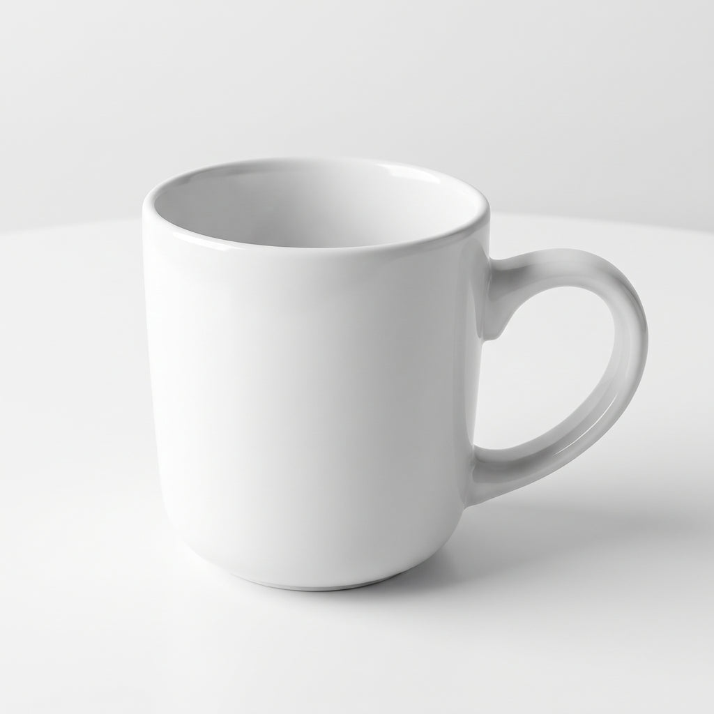 Tasse à café en grès blanc uni – 13 oz / 369 ml