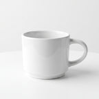 Tasse à café blanche classique – Tasse minimaliste en céramique pour thé et café