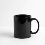 Tasse à café noire en céramique et grès – 12 oz / 355 ml