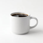 Tasse à café blanche classique – Tasse minimaliste en céramique pour thé et café