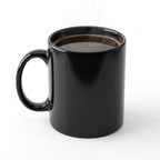 Tasse à café noire en céramique et grès – 12 oz / 355 ml