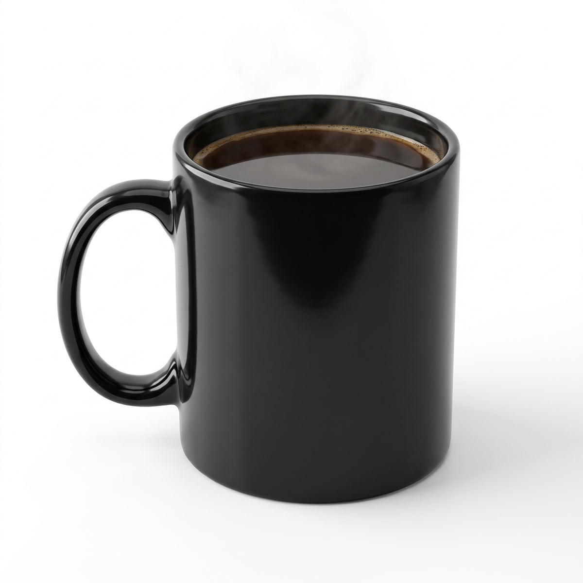 Tasse à café noire en céramique et grès – 12 oz / 355 ml